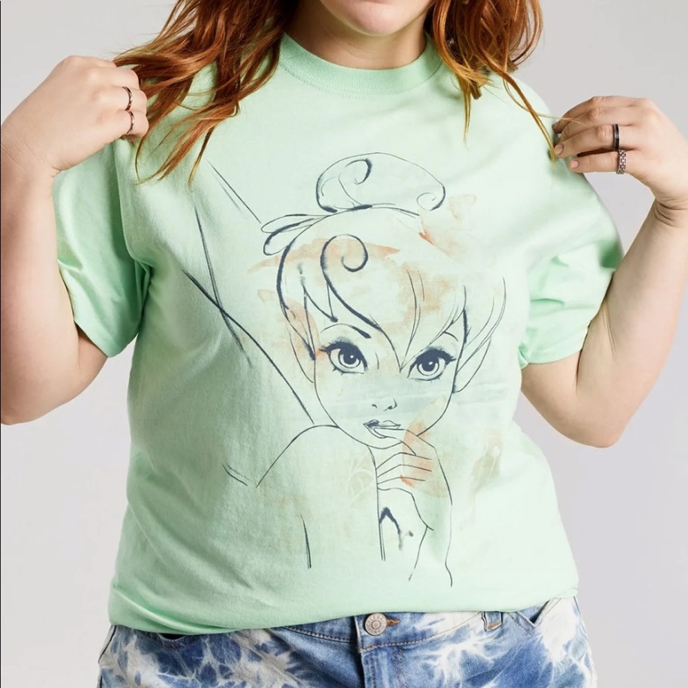 Disney TINKERBELL lime green top